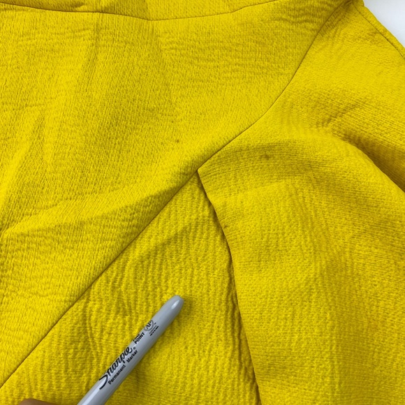 COS Yellow Flared Dress N245-2 - Picture 6 of 9